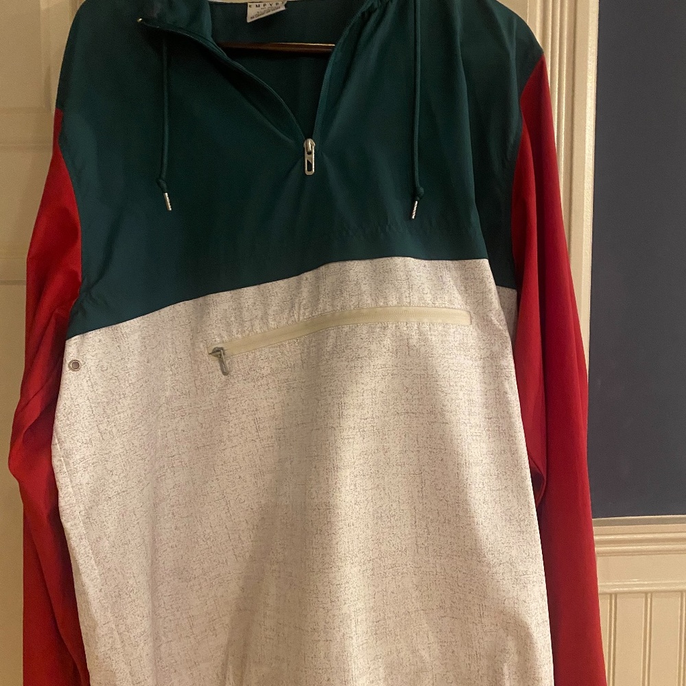 Half zip shell hoodie